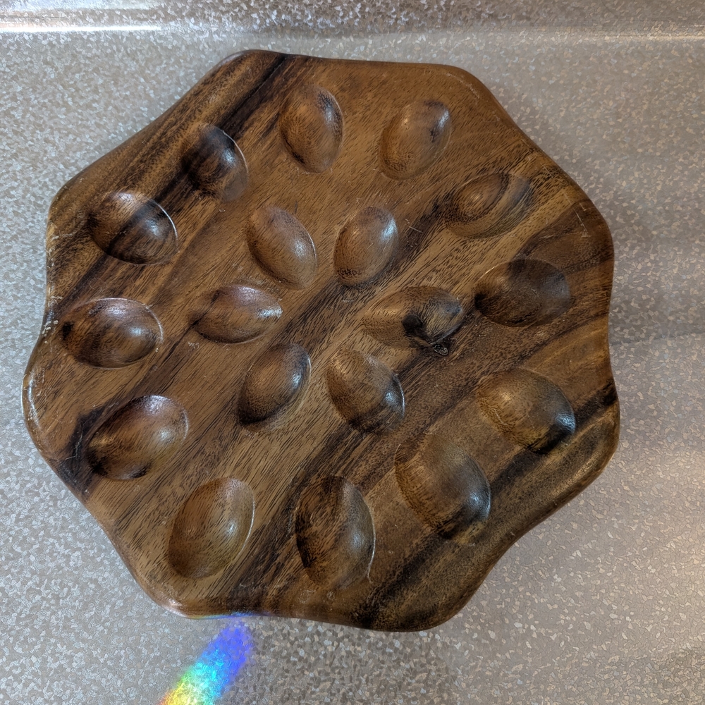 Wood Egg Tray